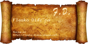 Flesko Diána névjegykártya